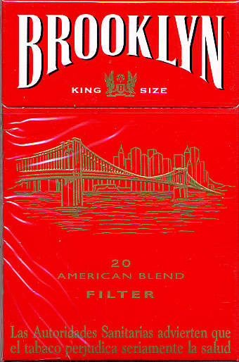 Brooklyn red cigarettes American Blend filter France